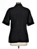 Talbots 100% Linen Solid Black Short Sleeve Blouse Size 12 - photo 2