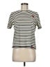 Kule Stripes Ivory Short Sleeve T-Shirt Size M - photo 1