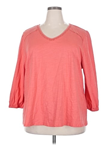 St. John's Bay 3/4 Sleeve T-Shirt (view 1)