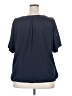 Beverly Drive 100% Polyester Purple Short Sleeve Top Size 2X - photo 2