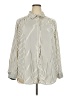 Rachel Zoe 100% Polyester Stripes Ivory Long Sleeve Blouse Size 2X - photo 1