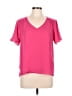 Assorted Brands 100% Polyester Pink Short Sleeve Blouse Size L - photo 1