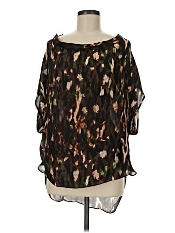 Haute Hippie 3/4 Sleeve Silk Top (view 1)