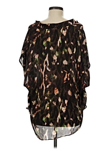 Haute Hippie 3/4 Sleeve Silk Top (view 2)