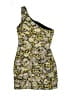 Zara 100% Polyester Yellow Purple Cocktail Dress Size XS - photo 2