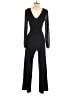 Almost Famous Solid Black Jumpsuit Size M - photo 2
