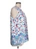 Adrienne Vittadini 100% Polyester Blue Sleeveless Blouse Size L - photo 4