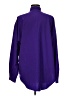 ETC Color Block Purple Long Sleeve Blouse Size M - photo 2
