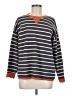 Staccato Stripes Blue Pullover Sweater Size M - photo 1