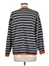 Staccato Stripes Blue Pullover Sweater Size M - photo 2