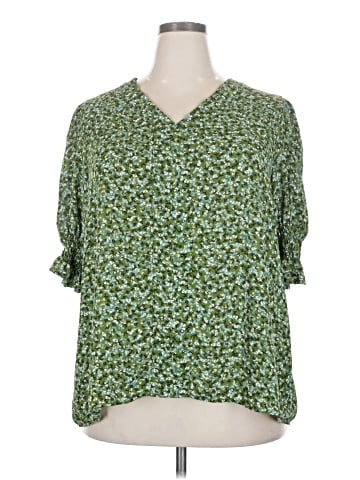 Jones & Co Short Sleeve Blouse (view 1)