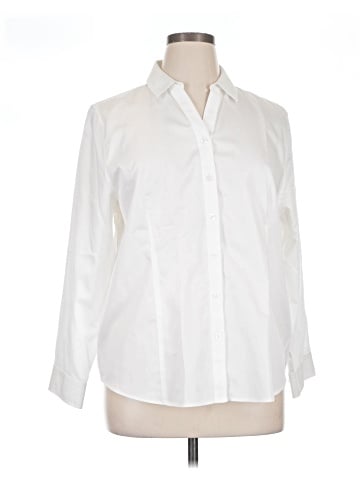 Chico's 3/4 Sleeve Button-Down Shirt (view 1)
