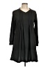 Unbranded Solid Black Casual Dress Size L - photo 1