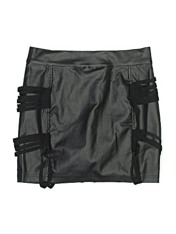 killstar Faux Leather Skirt (view 2)
