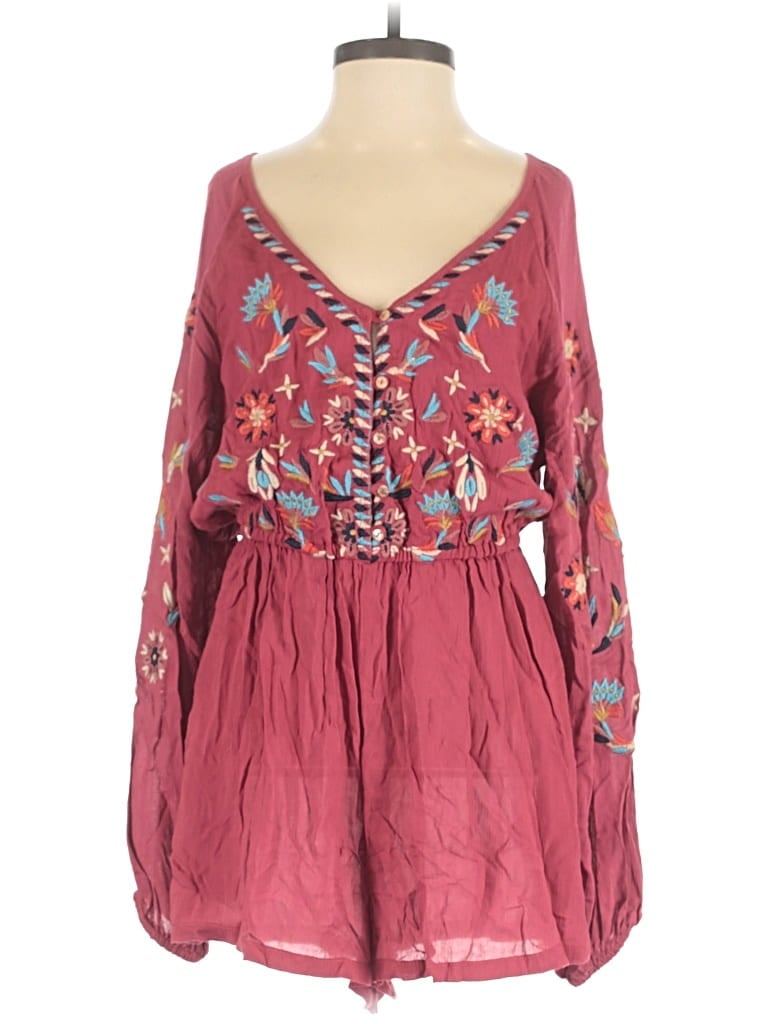 Pre-owned Ecote Romper In Burgundy