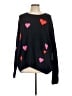 CeCe Hearts Black Pullover Sweater Size L - photo 1