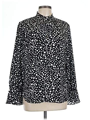 Ann Taylor Factory Long Sleeve Blouse (view 1)