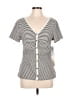 Nine Britton Gray Short Sleeve Top Size L - photo 1