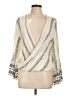 Into 100% Rayon Ivory 3/4 Sleeve Blouse Size 10 - photo 1