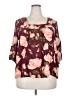 JunaRose 100% Viscose Burgundy 3/4 Sleeve Blouse Size 18 - photo 1