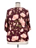 JunaRose 100% Viscose Burgundy 3/4 Sleeve Blouse Size 18 - photo 2