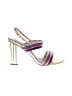 exe 100% Leather Color Block Ivory Gold Sandals Size EU 41 - photo 1