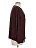 Joan Rivers 100% Polyester Burgundy Long Sleeve Blouse Size L - photo 4