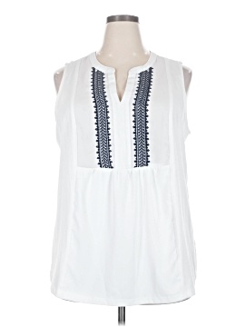 Skies Are Blue Sleeveless Blouse