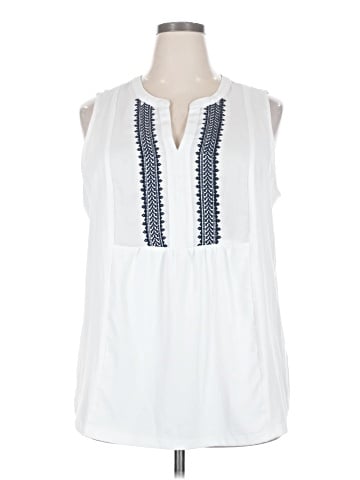 Skies Are Blue Sleeveless Blouse (view 1)