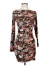 Unbranded Print Brown Casual Dress Size S (estimated) - photo 1