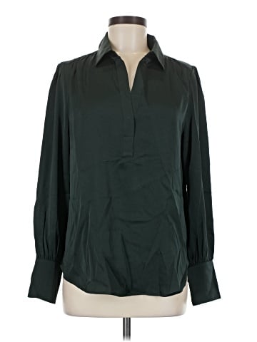Quince Long Sleeve Silk Top (view 1)