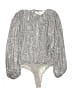 Lulus 100% Polyester Silver Long Sleeve Blouse Size S - photo 2