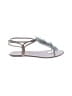 Aquazzura Silver Gray Sandals Size EU 38 1/2 - photo 1