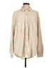 Aerie Tan Long Sleeve Button-Down Shirt Size L - photo 1