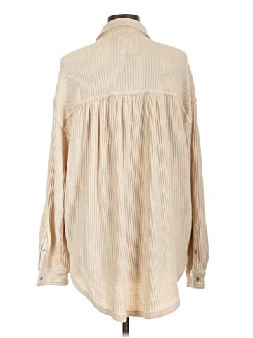 Aerie Long Sleeve Button-Down Shirt (view 2)
