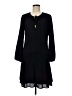 Veronica M. 100% Polyester Solid Black Casual Dress Size M - photo 1