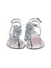 Aquazzura Silver Gray Sandals Size EU 38 1/2 - photo 2