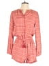 Hinge 100% Rayon Hearts Red Romper Size XS - photo 1