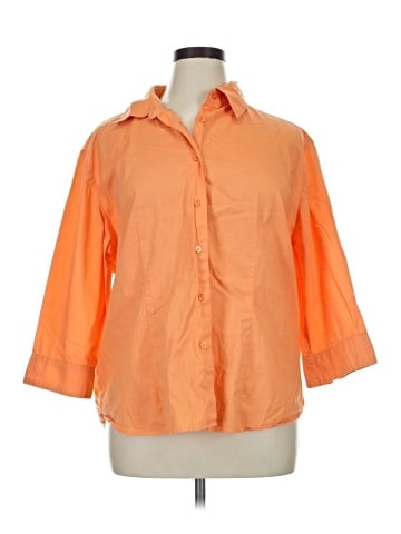 Chadwicks 3/4 Sleeve Button-Down Shirt (view 1)