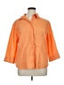 Chadwicks Orange 3/4 Sleeve Button-Down Shirt Size XL - photo 1
