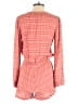 Hinge 100% Rayon Hearts Red Romper Size XS - photo 2