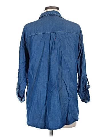 Zara 3/4 Sleeve Button-Down Shirt (view 2)