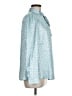 Gracia 100% Polyester Teal Long Sleeve Blouse Size M - photo 4