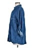 Zara Blue 3/4 Sleeve Button-Down Shirt Size M - photo 5