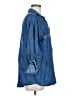 Zara Blue 3/4 Sleeve Button-Down Shirt Size M - photo 4