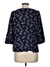 Hinge 100% Rayon Blue 3/4 Sleeve Blouse Size M - photo 2