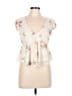 Assorted Brands Ivory Short Sleeve Top Size L - photo 1