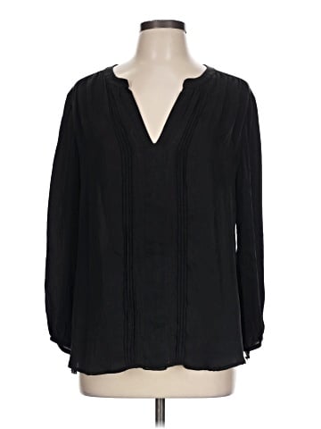 Trina Turk Long Sleeve Silk Top (view 1)