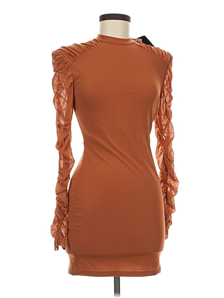Pre-owned Privy Cocktail Dress In Brown