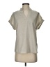Shein 100% Polyester Gray Short Sleeve Blouse Size 4 - photo 1